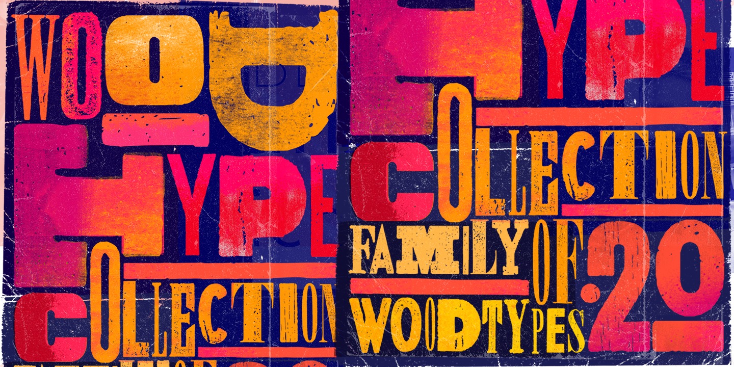 Wood Type Collection Font